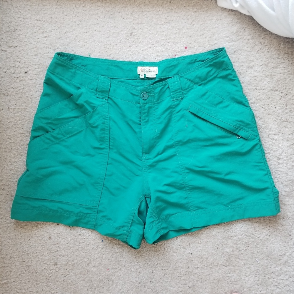 Teal outdoors shorts with pockets